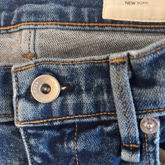 Rag & Bone Women’s Jeans Size 26 Kick Flare Raw Hem Blue - Picture 14 of 16
